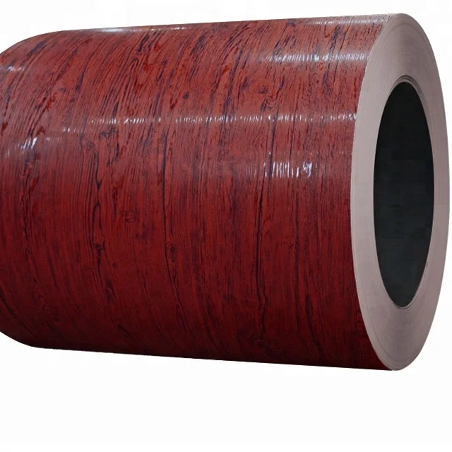 Design Ppgi Coil Metal Roll Wood / Walnut Wood Roll 3d Color Coated Steel Sheet,steel Coil Prepainted Zinc Steel Coil Full Hard