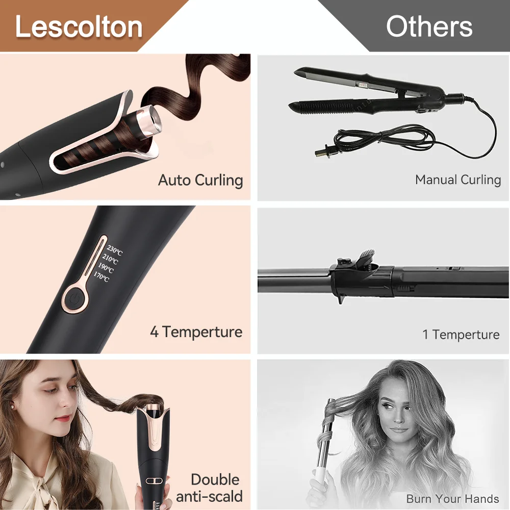 Hot Hair Curler LED Pro Salon Automatic Hair Curling Curler Ceramic Roller Wave titanium automatic hair curling machine