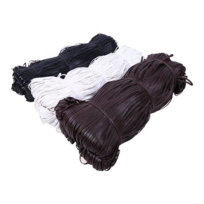 Flat Waxed Braided Cotton Rope for Shoelace