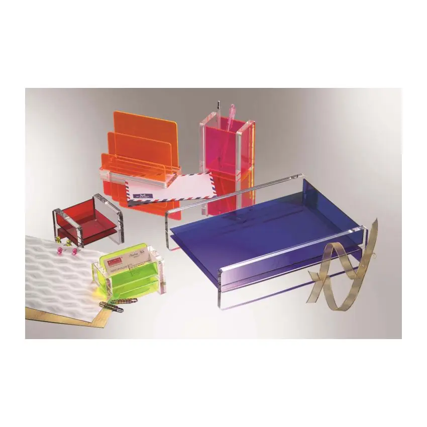 Factory Wholesale High Quality Acrylic Mini Office Stationery Set