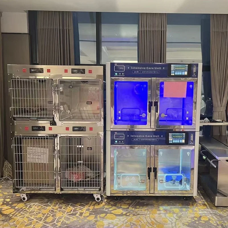 Ветеринарное отделение интенсивной терапии для домашних животных из нержавеющей стали