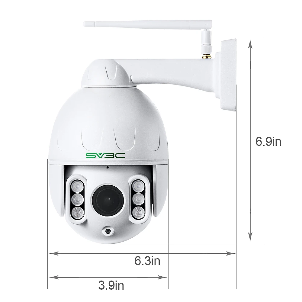 2.4 Protocol 6lights Wireless Security Audio 5mp Ip Surveillance Camera Outside Wifi Cameras Security Wireless