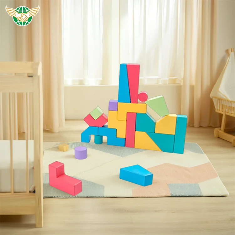 Educational 21pcs magic blocks mini bricks building blocks wooden building blocks for kids