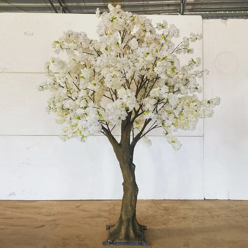 songtao Artificial cherry blossom tree outdoor wedding decoration hotel decoration customized white artificial Cherry trees