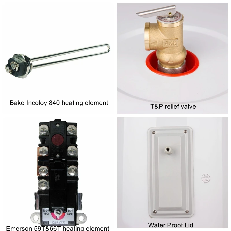 chauffe eau 80 gal stainless steel hot water storage tank electric water heater