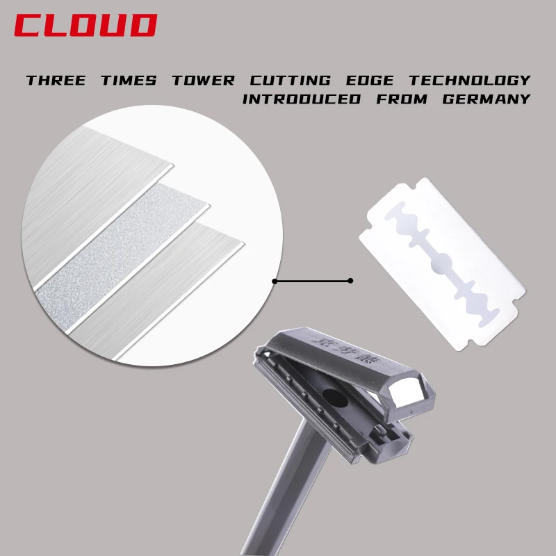Blades Razor Gold Stainless Steel Sale Butterfly Black Plastic Holder Edge Body Head manufacturer
