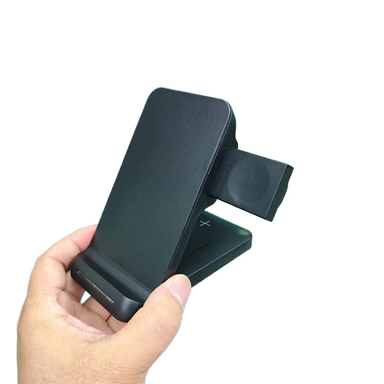 Universal Qi 15w 3 in 1 Foldable Flat Wireless Charger Mobile Phone Stand Holder Magnetic Folding Fast Charging Station