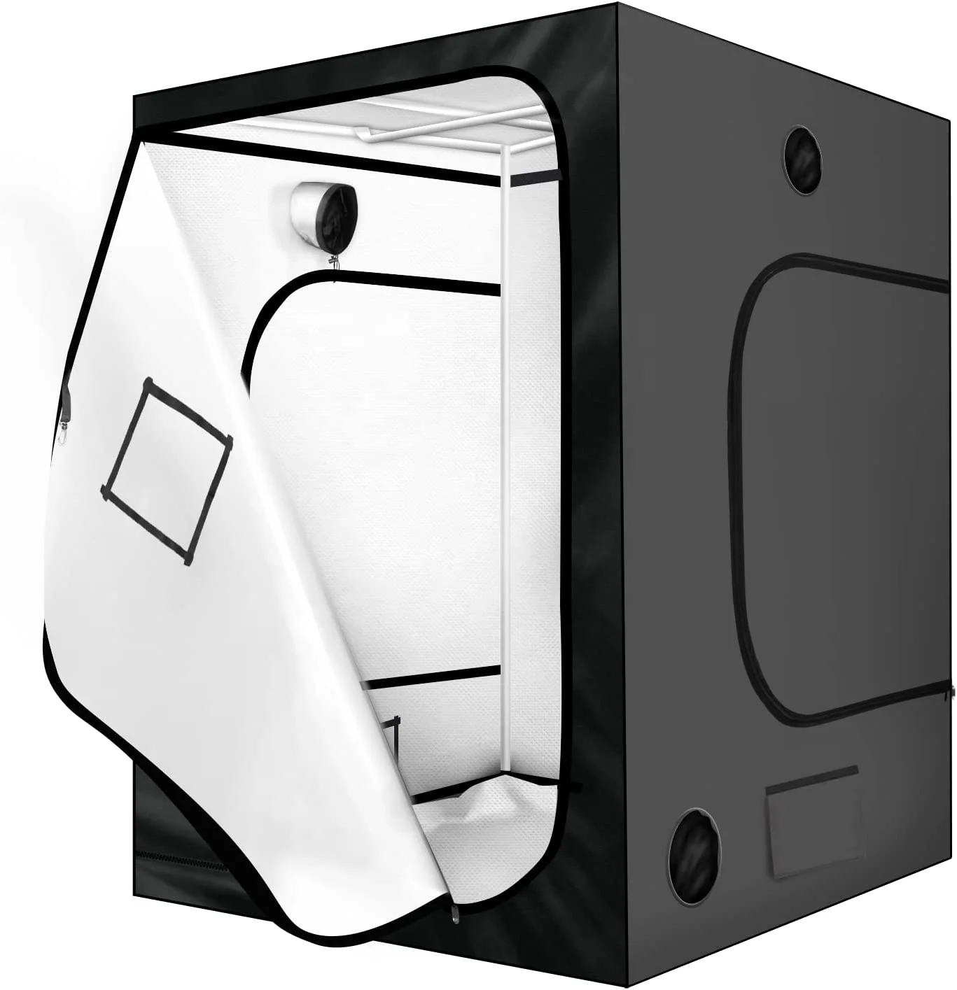 Тент для выращивания растений 120x120x200 см, 600D, тент для выращивания растений, светоотражающая ткань Оксфорд, гидропонная палатка, комнатная коробка для выращивания растений