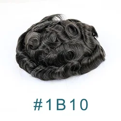 Прочная кожа натуральные волосы мужской парик индийские неповрежденные волосы чистые полиэтиленовые человеческие волосы заменяемые черные мужские парики