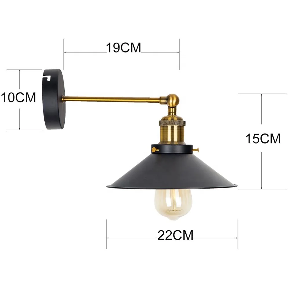 Vintage Decorative Iron Painted Wall Lamp E27 Retro Home Lighting