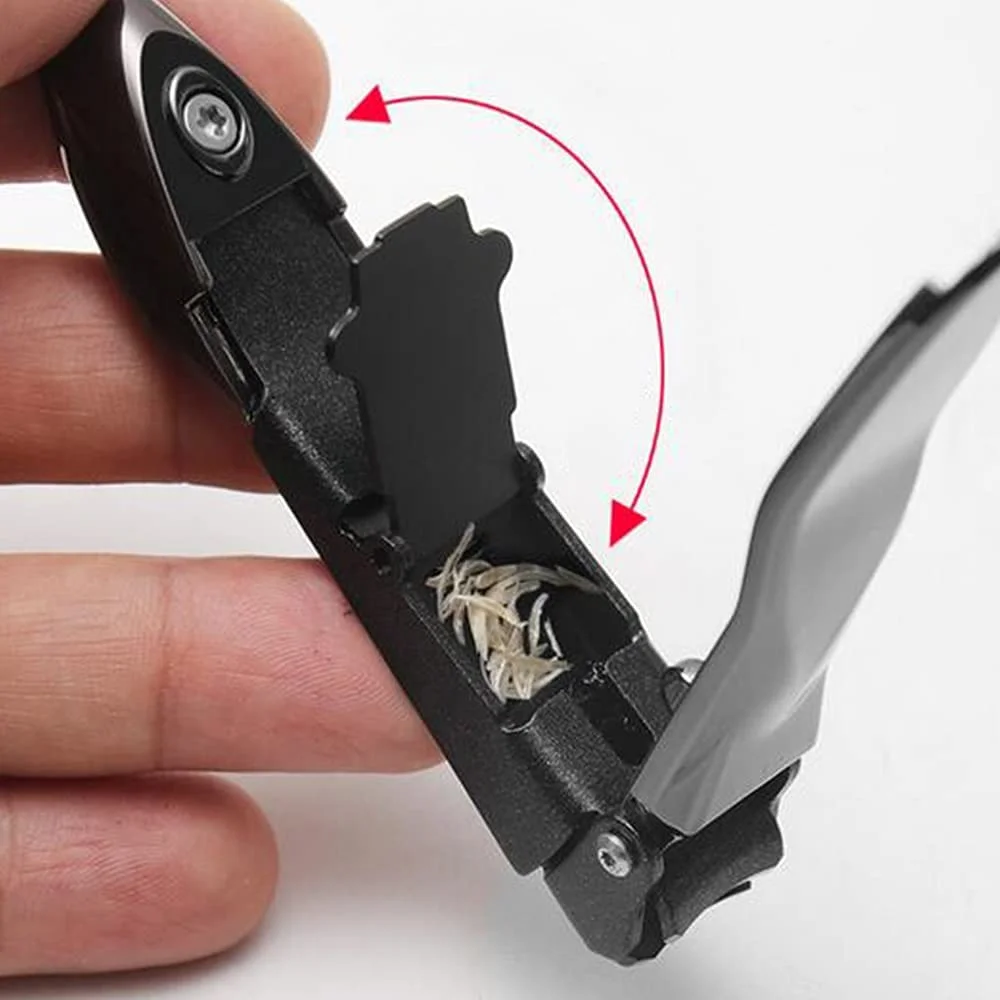 Sharp Heavy Duty Self-Collecting No Splash Wide Jaw Opening Fingernail Toenail Nail Clippers Cutter with Catcher