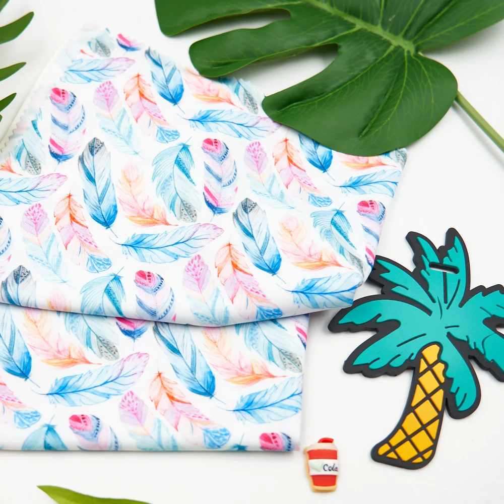 Цифровая печать 240gsm 80% полиэстер 20% спандекс пользовательские печатные купальник материал ткань