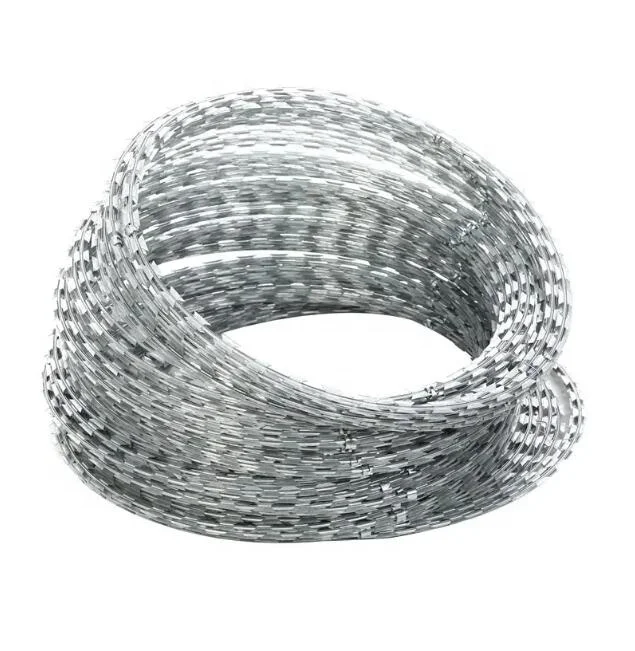 Galvanized Flat Security Fencing Razor Barbed Wire Safety Razor Wire
