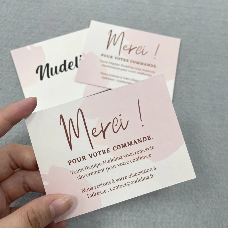 Wholesale Thank you Gift Card For Supporting My Business Card Custom Postcard Printing Visiting Cards With Logo