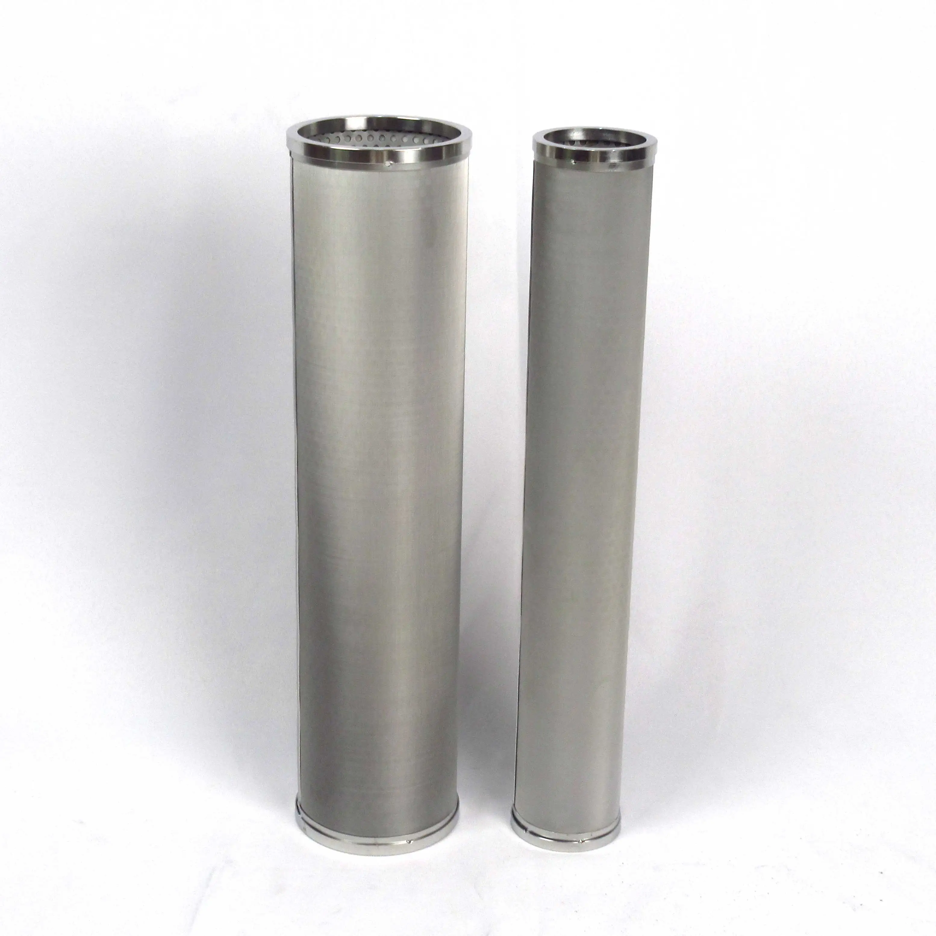 TOPEP Hot sale 15um Stainless Steel Mesh Filter Element 52*71*445 and 94*107*445 SS304 End Cover and Skeleton Oil Filter