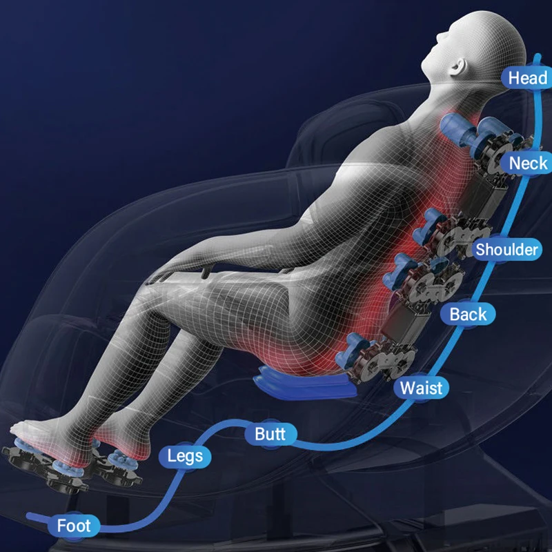Full Body Luxury Electric Zero Gravity Multi-functional Space Capsule Fully Automatic Thai SPA Neck Massage Chair