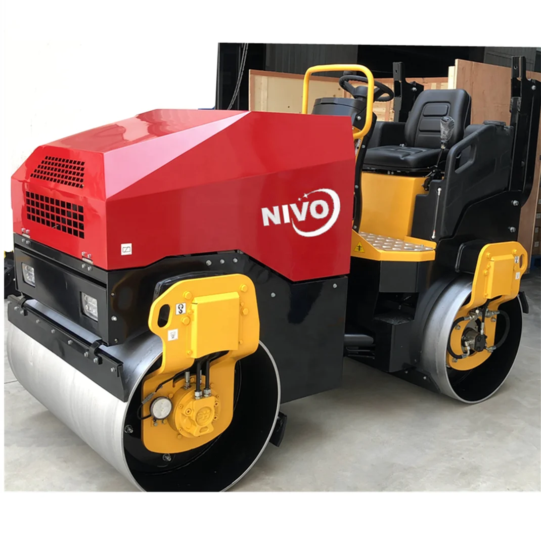 NIVO road roller 1Ton 2Ton 3Ton Diesel Gasoline Hydraulic Vibrating Tandem Asphalt paver Compactor used as road roller or parts