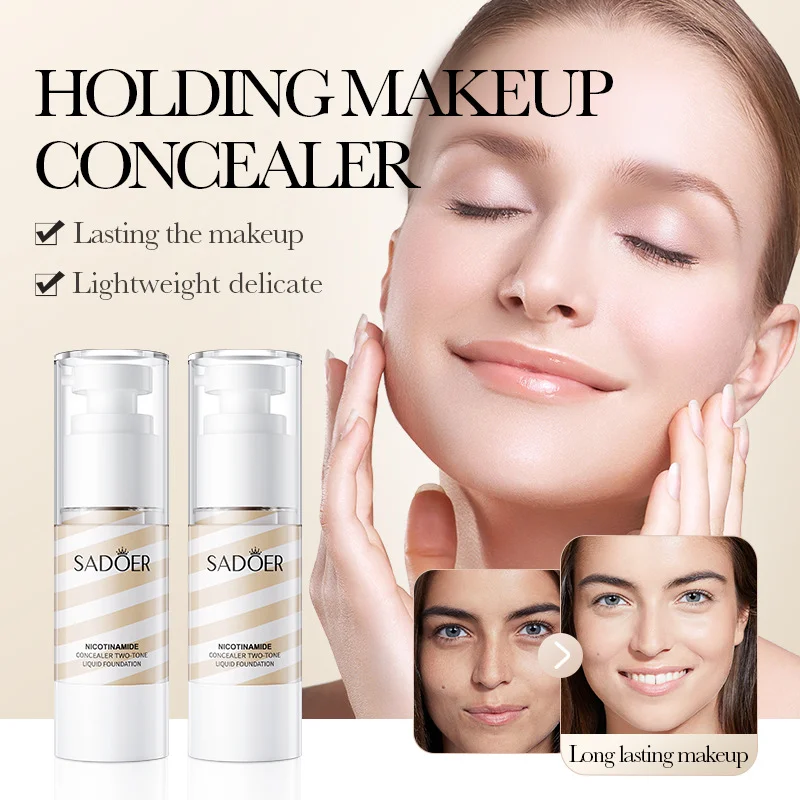 OEM SADOER nicotinamide refreshing oil control is not easy to remove makeup waterproof base primer isolation foundation cream