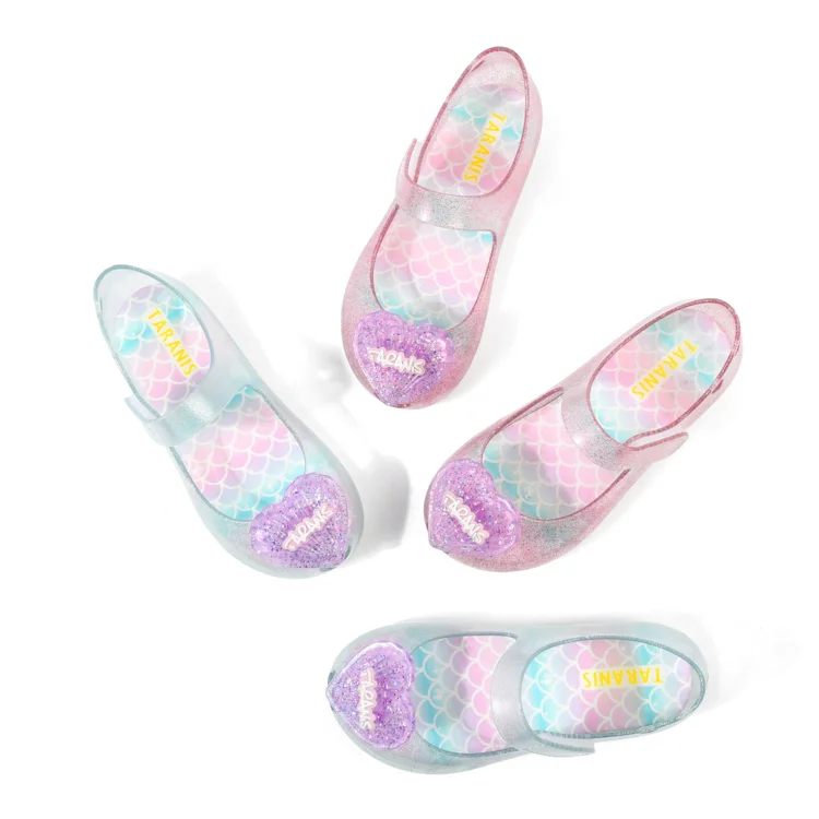 
Taranis 2020 summer new counter with baby girl sandals transparent jelly shoes lovely princess shoes 