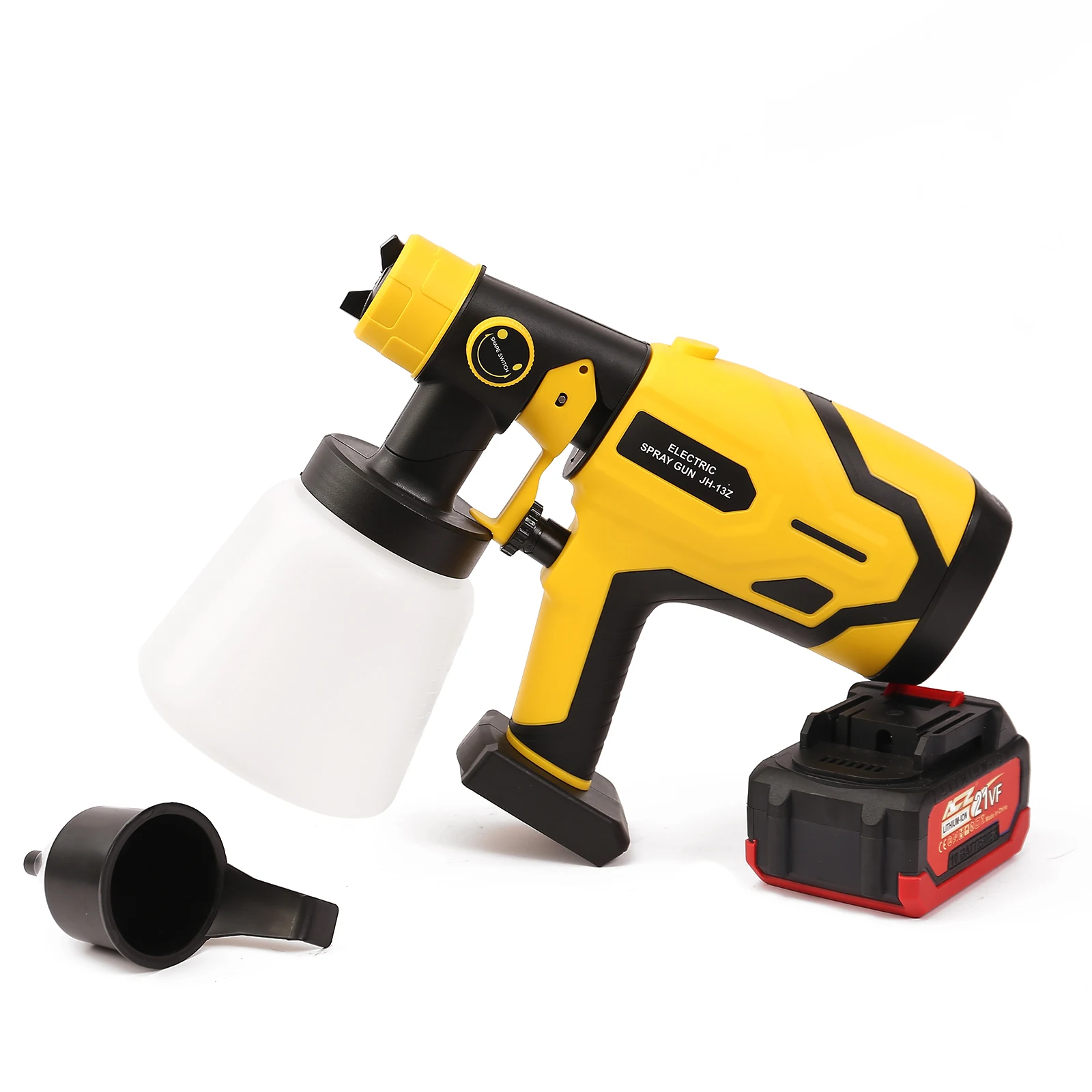 18V 180W powerful small Lithium battery spray painting machine gun Two batteries and one charging