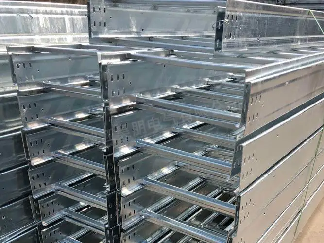 Chinese manufacturer JJ-metal Hot-dip galvanized steel cable  tray and Power Perforated cable tray supporting system