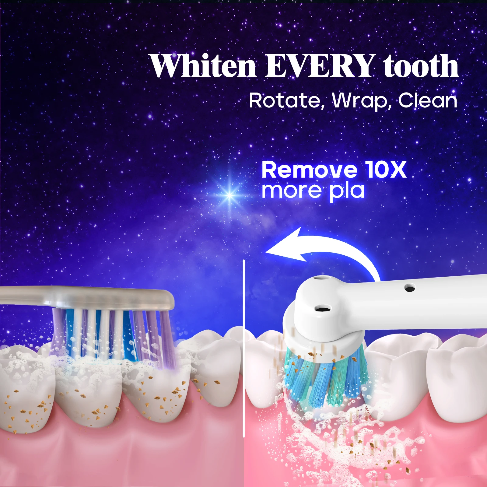 Seago SG-2603 New Arrival  Adult Automatic Long Battery Rechargeable 5 Brushing Modes Rotating Electric Toothbrush With IPX7