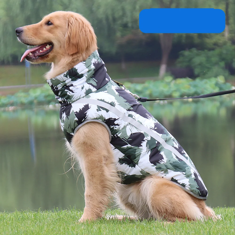 Factory Pet Supplies Wholesale New Clothes Autumn and Winter Dog Reflective Warm Jackets Thickened Large Big