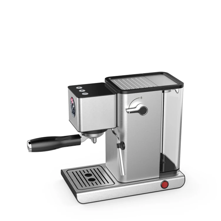Portable semi-automatic coffee machine sale 1400W Italian cappuccino black and white manufacturer for sale