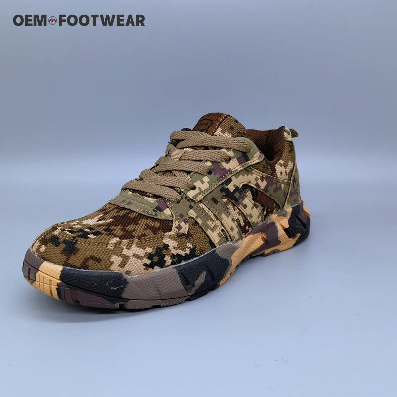 2024 Factory Supply Durable Lightweight Breathable Camouflage Sport Shoes Training Walking Sneakers