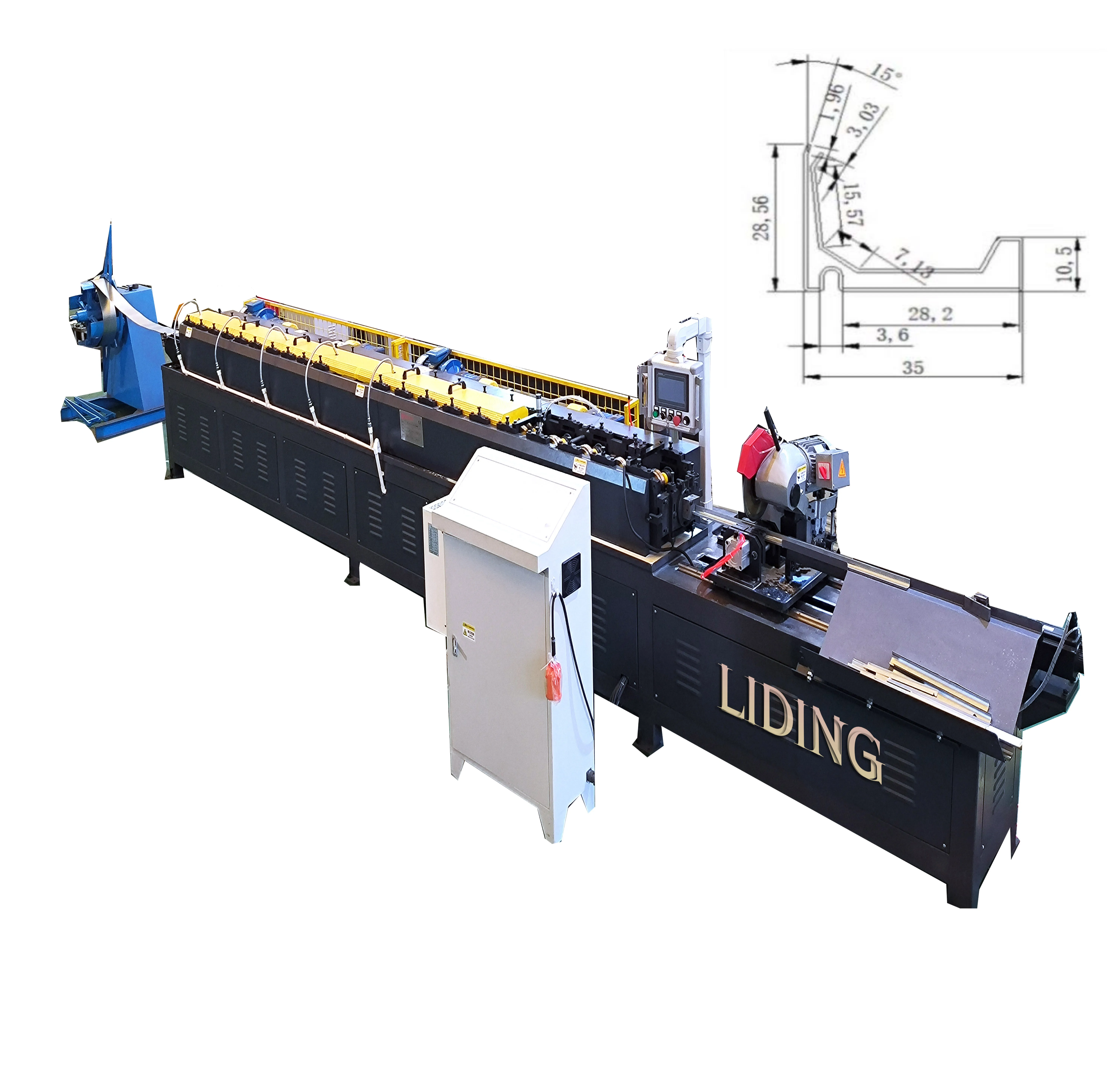Hvac Duct Tdc Flange Forming Machine Duct Production Equipment