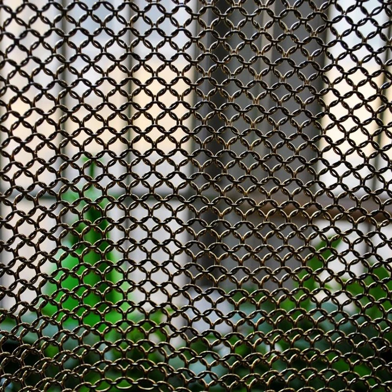 Stainless Steel Decorative Wire Mesh Screen, Architectural Mesh Curtain, Customized Metal Wire Ceiling Curtain