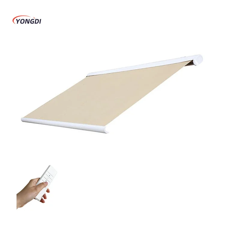Motor cassette electric design home door fabric patio aluminum outdoor retractable canopy awning