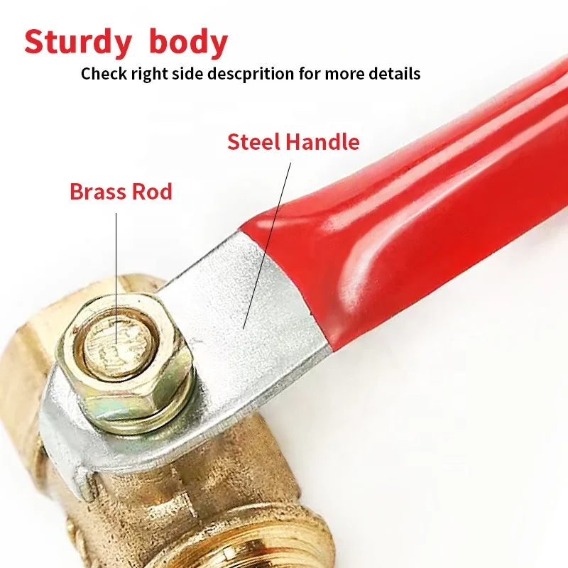 Шаровой клапан, материалы-ХПВХ PE-RT HDPE 8 мм push-to-подключение шаровой клапан, медь, запорный клапан для воды