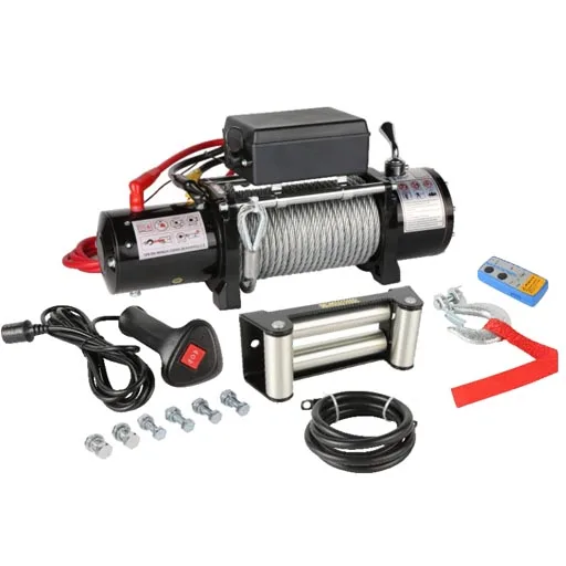 12v 12000lb electric winch for car recovery , steel rope , water grey color ,wireless remote