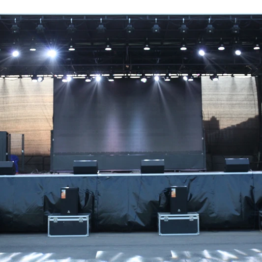 Concert/Event Used 45ft*29ft Stage Platform Skidproof Plywood Portable Stage Platform