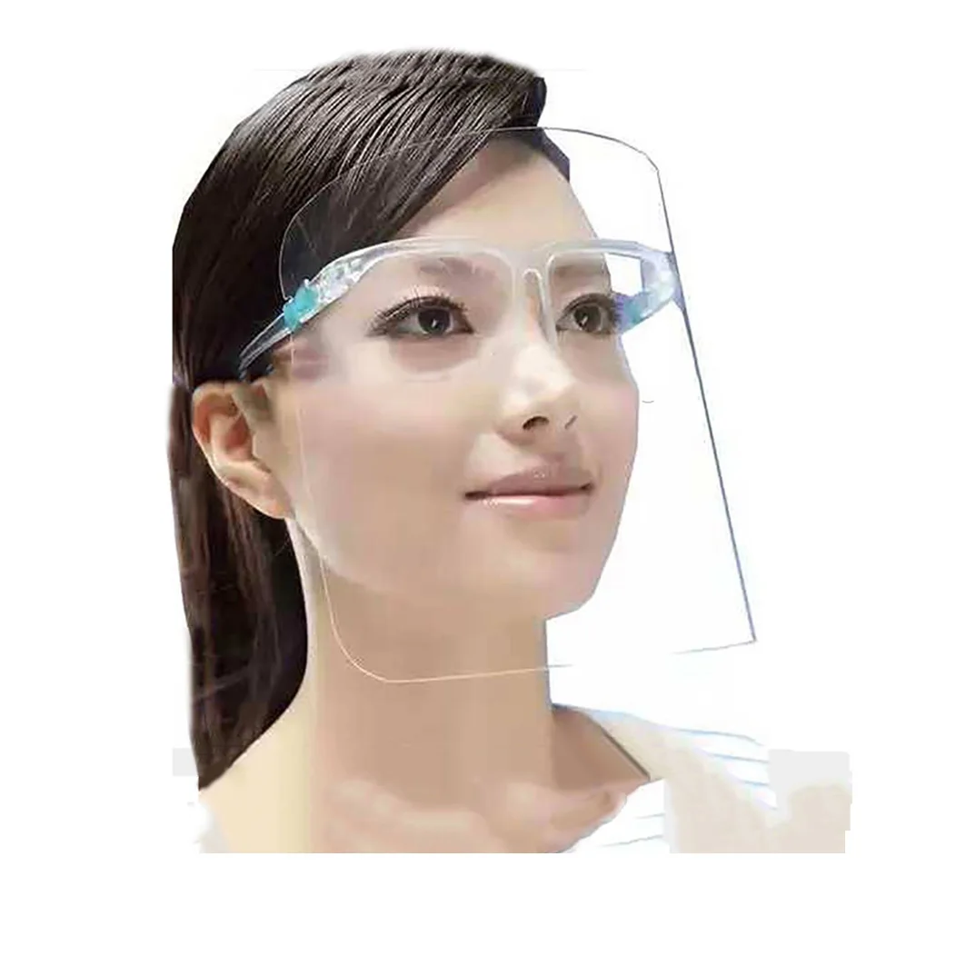 Healty защитный прозрачный пластиковый козырек для лица с оправой для очков