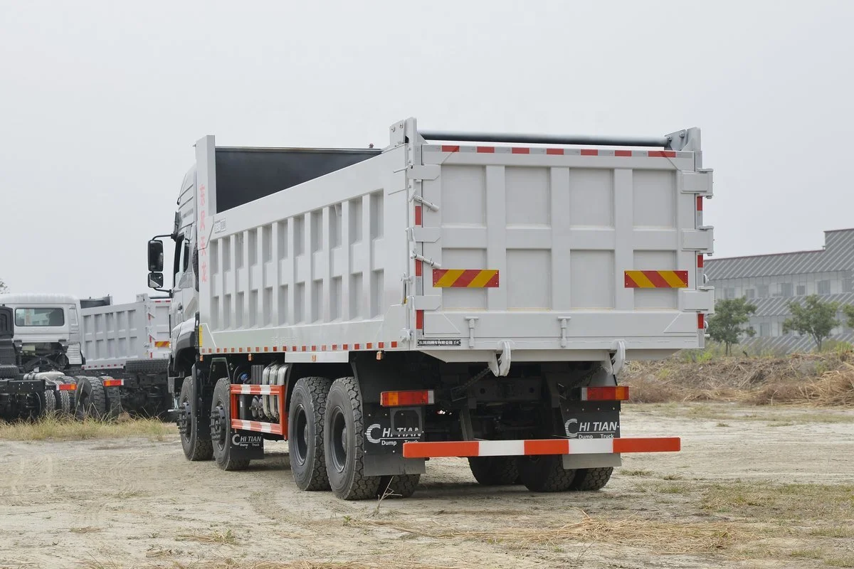 Dongfeng 8x4 driven type LHD installed  450 Hp engine GVW 75 ton design dump tipper truck