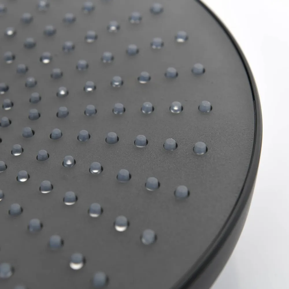 Shower Faucet Set 9 Inch Rainfall Shower Head With Adjustable Slide Bar Soap Dish Shower System With Handheld