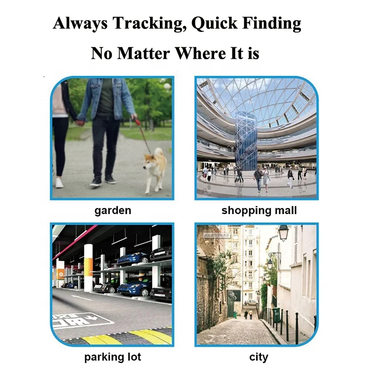 New Pet Tracker AirTag Work Find My App Global GPS Air Track Key Smart Small Finder Locator for Dog Cat Pet Wallet Mobile Phone