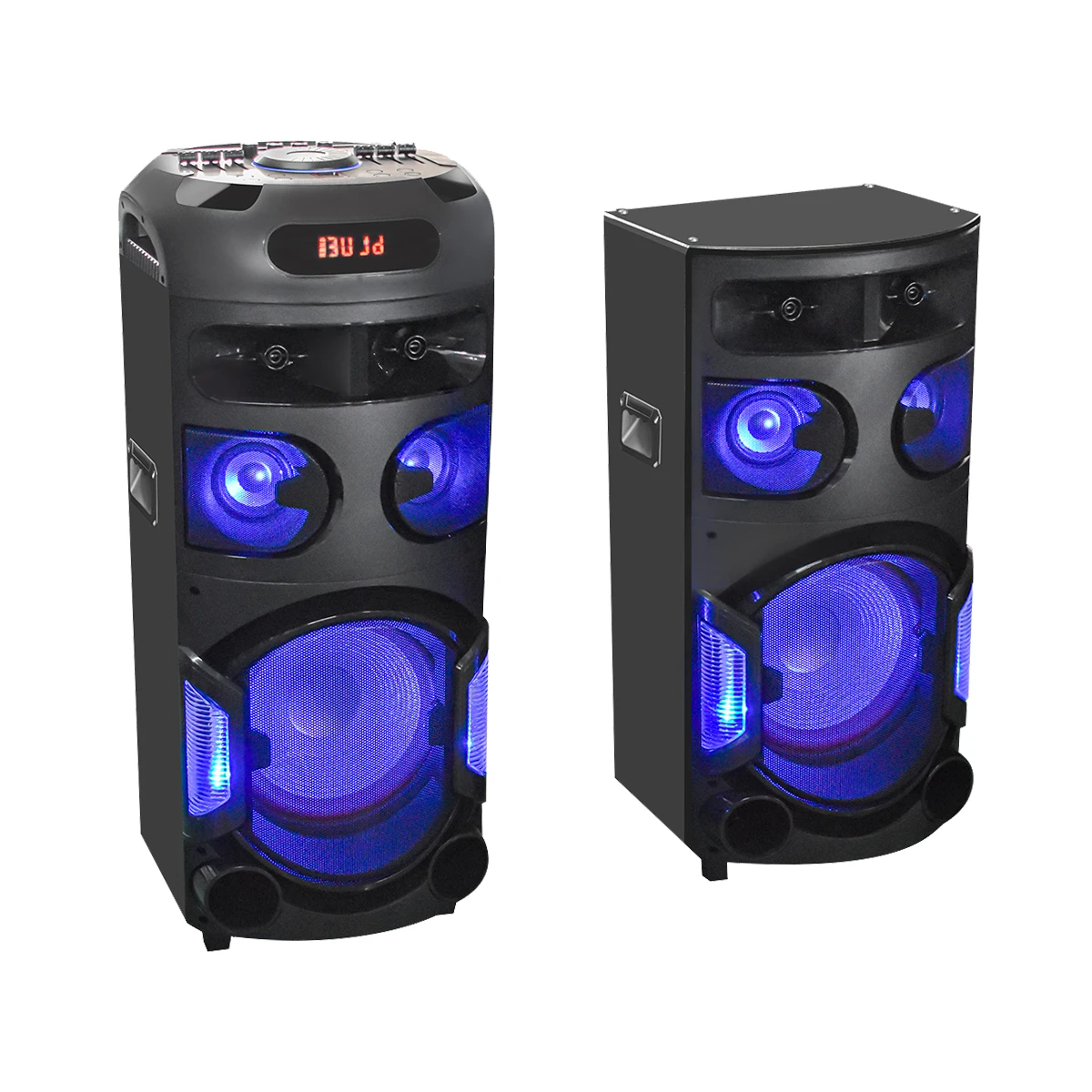 2022 Fire Flame Led Light Karaoke Bt speakers Wireless Party box KTV Speaker Bass  wireless speaker