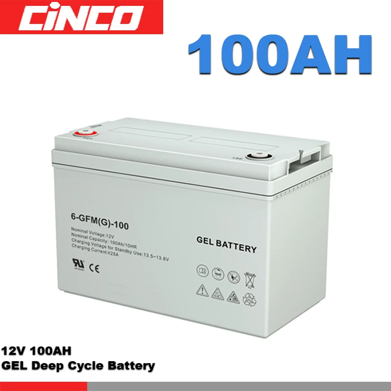 Cinco 12V 80AH GEL solar battery lead-acid solar battery for 5kw solar energy storgy system used can be parallel