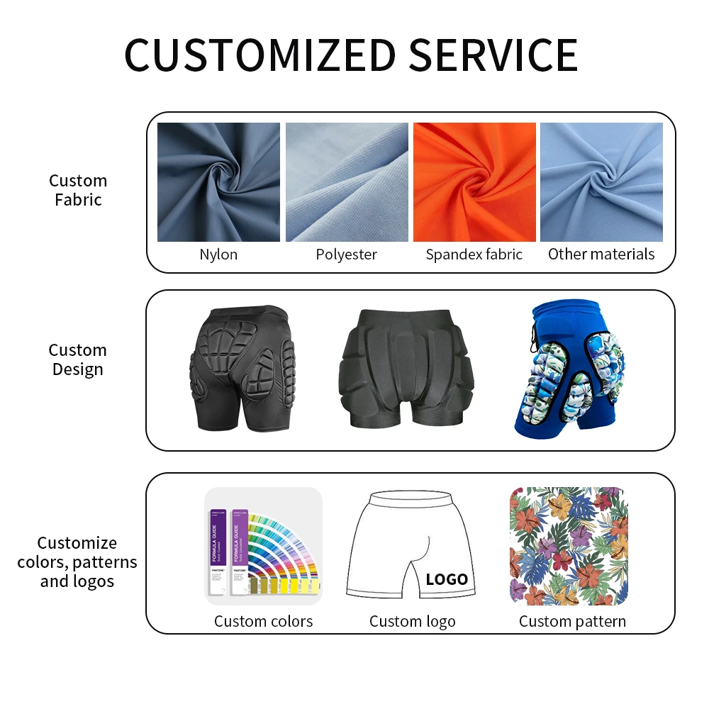 Children Adult Ski Hip Pads MTB Cycling Mountain Biking Snowboarding Crash Proof Padded Shorts Kids Protect Pants Padded Shorts