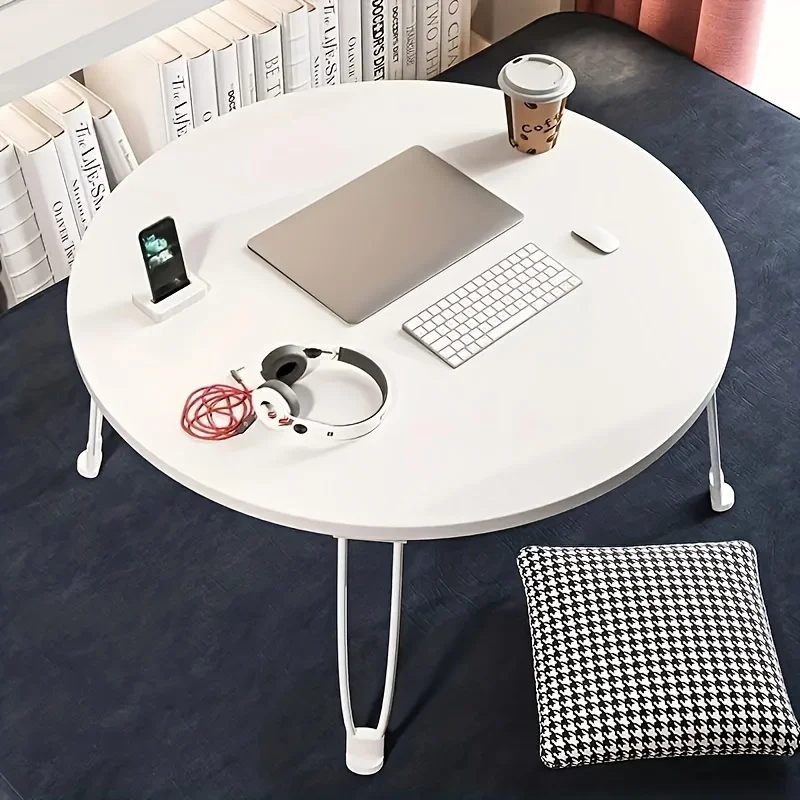 Portable Compact Desk 1pc Household Sundries Workstation for Bedroom Outdoor & Terrace Use