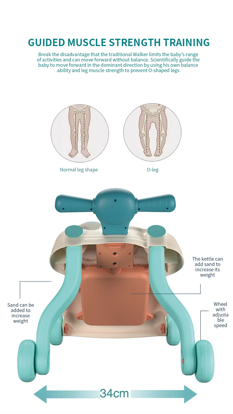 Wholesaler stroller car with music 3 in1 handheld baby walker