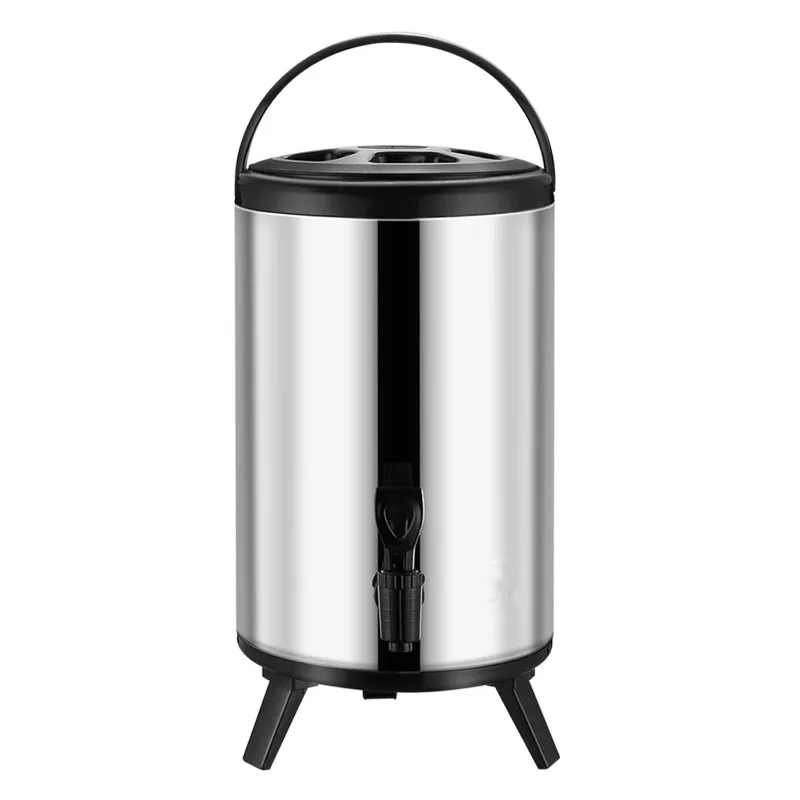 Double Wall Keep Temperature Cold/Warm Multi Capacity Heat Insulation Milk Tea Barrel Thermos Bucket with Tap