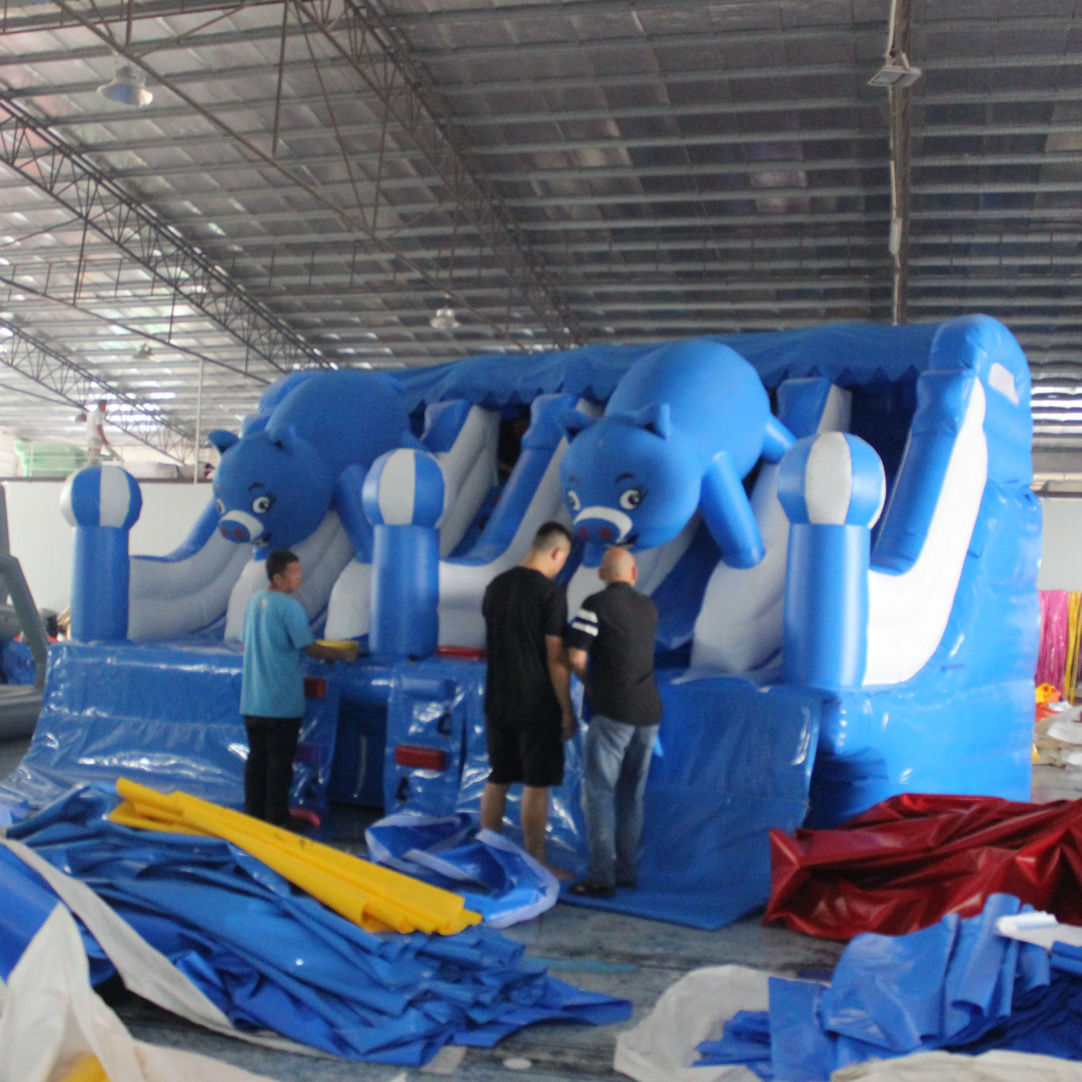 2023 Commercial large adult sizeLarge water park backyard Inflatable Water Slide