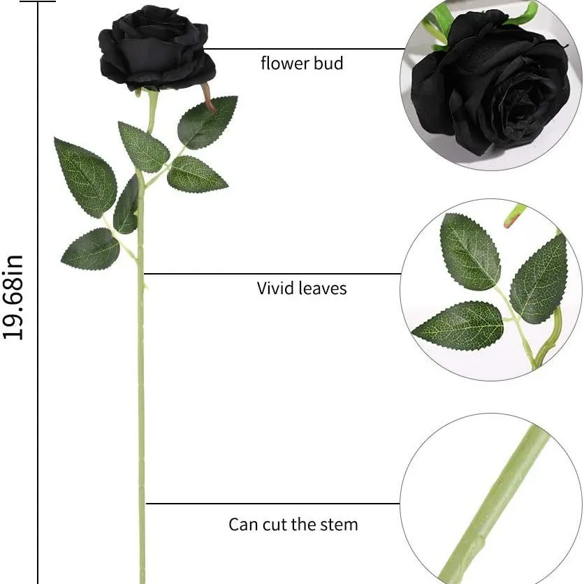 Cross border wholesale bestseller colored artificial petals of  roses  for Indoor scene arrangement decorative flowers