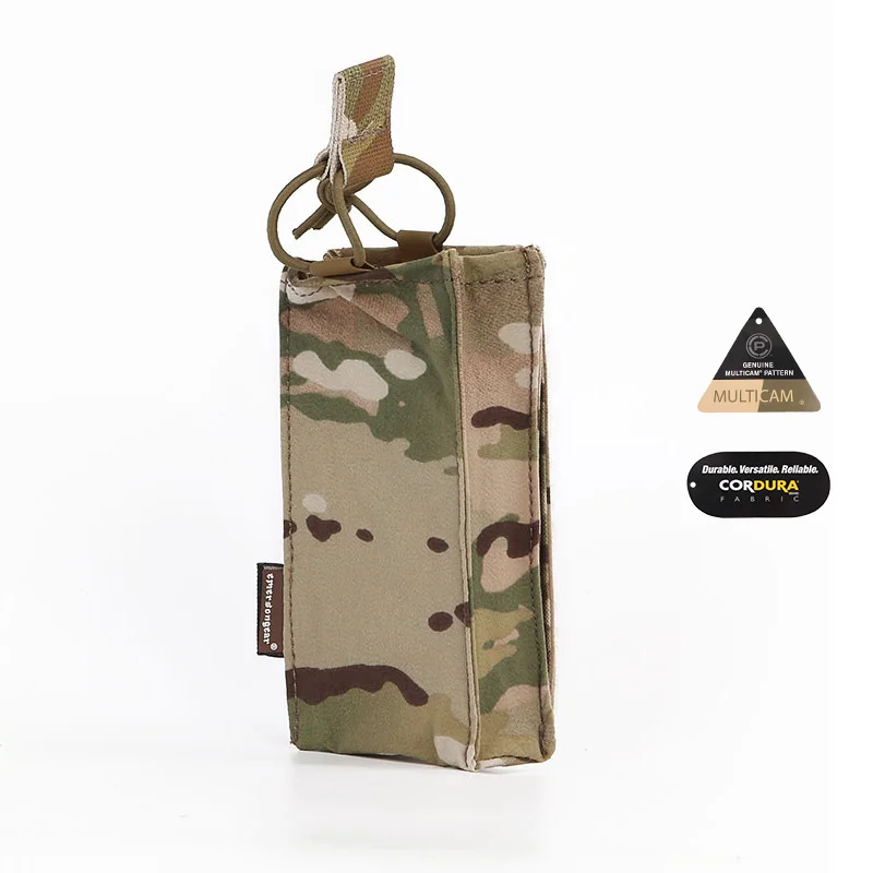 Emersongear 500D Cordura Nylon Multicam Walkie-Talkie Bag Molle System Tactical Gear Radio Pouch For SS Vest