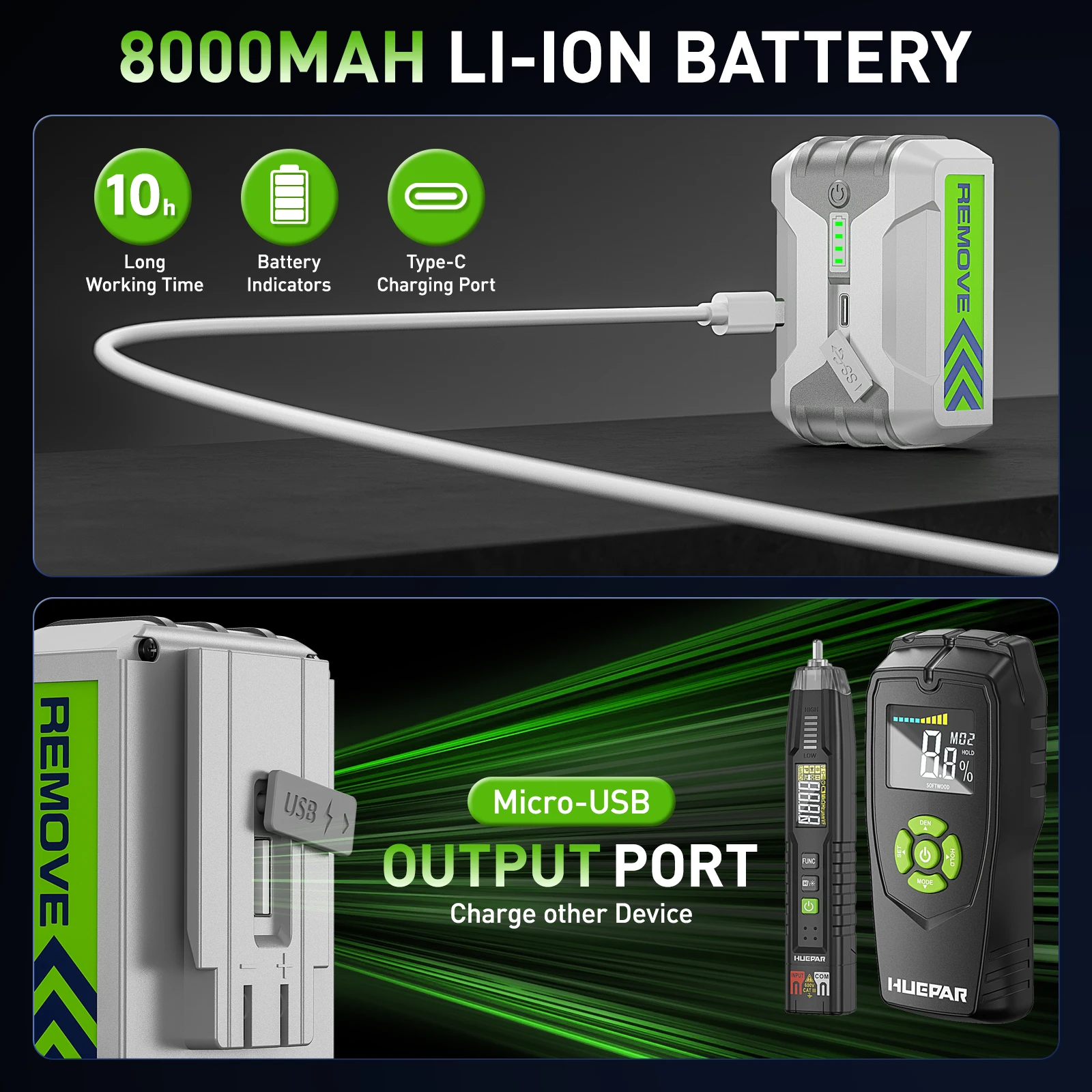 Huepar ZK03CG 12 Lines Multifunctional 3D Laser Level 360 Degree Horizontal And Vertical Self-Leveling Machine Tool Kit