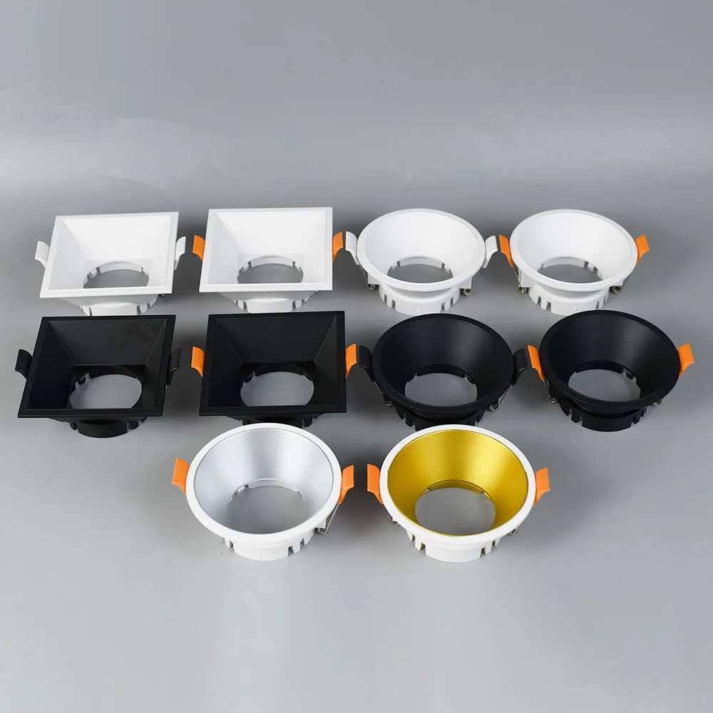 Внутренний Встраиваемый прожектор GU10 Светодиодный потолочный подвес Gimbal Downlight Регулируемый антибликовым покрытием Корпус Корпуса комплект